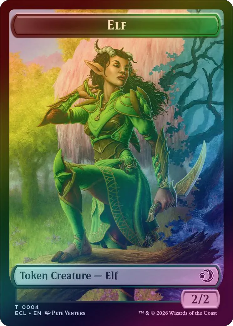 Elf // Treasure Token (Foil) (TECL)