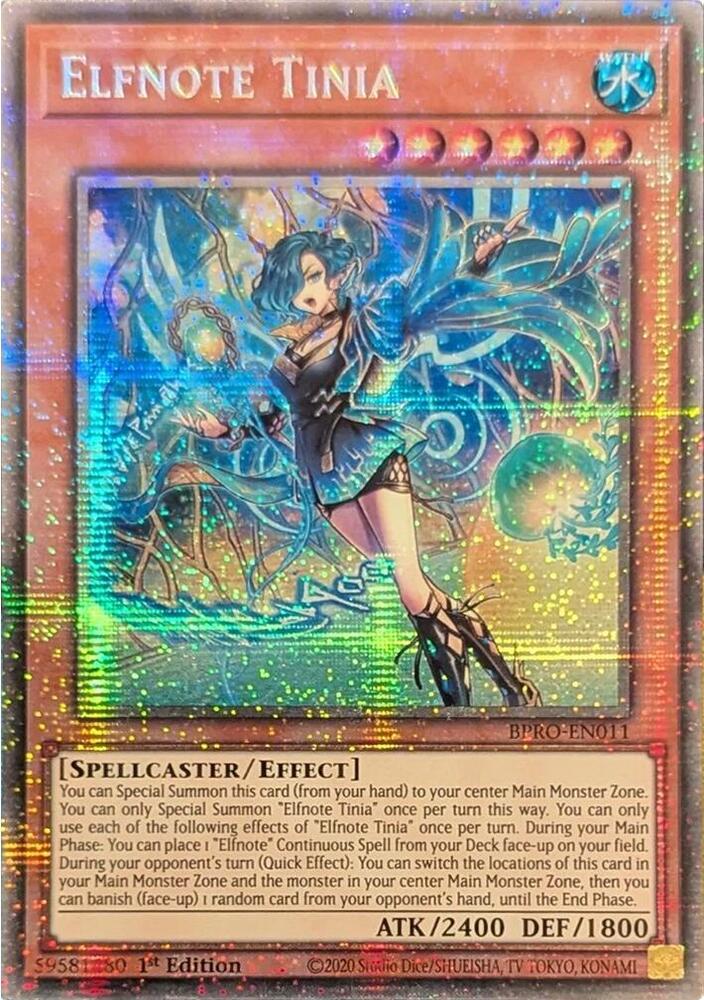 Elfnote Tinia - BPRO-EN011 - Starlight Rare - 1st Edition