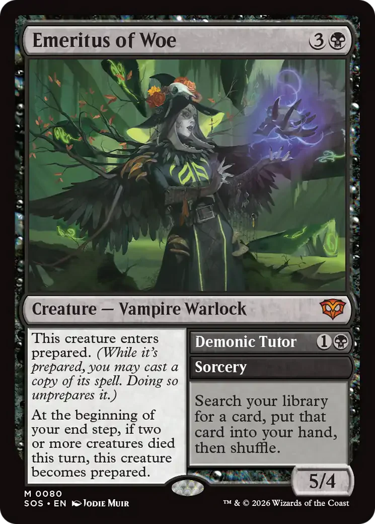 Emeritus of Woe // Demonic Tutor (SOS)