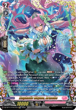 Emphatic Rhyme, Armelle (FFR) - DZ-BT11/FFR17EN - Double Frame Rare