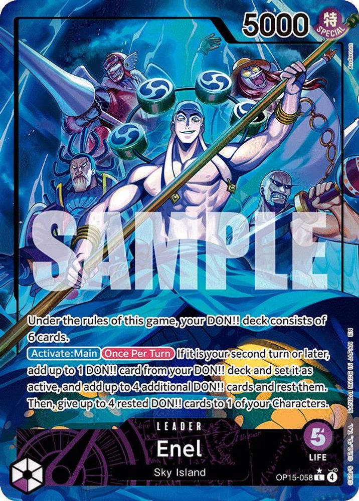 Enel (OP15-058) (Alternate Art) - OP15-058 - Leader