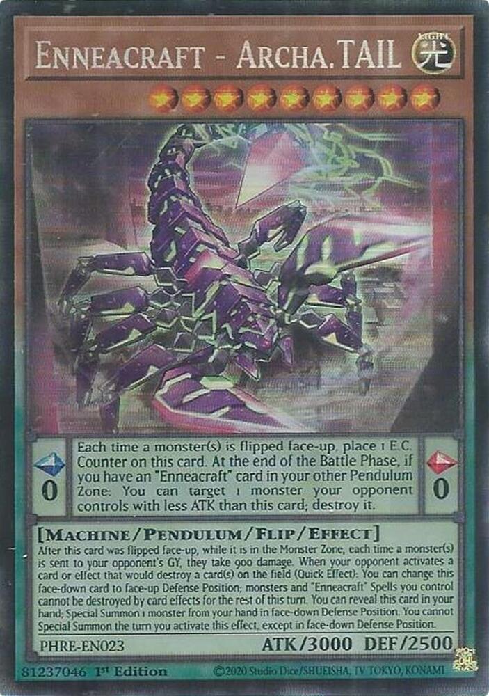 Enneacraft - Archa.TAIL (CR) - PHRE-EN023 - Collector's Rare - 1st Edition