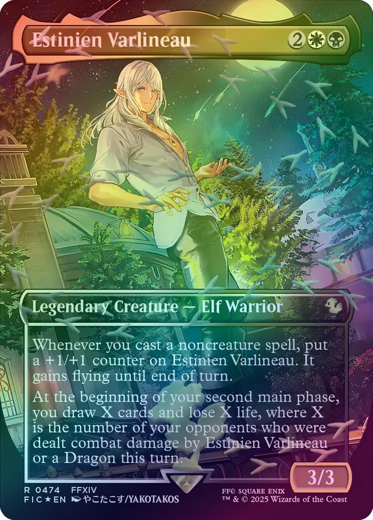 Estinien Varlineau - Borderless (Chocobo Track Foil) (FIC)
