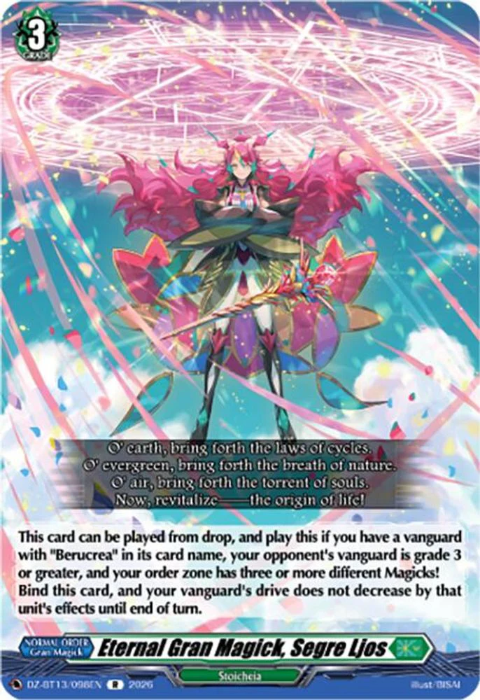 Eternal Gran Magick, Segre Ljos - DZ-BT13/098EN - Rare