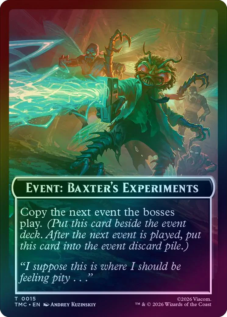 Event: Baxter's Experiments Token (Foil) (TTMC)