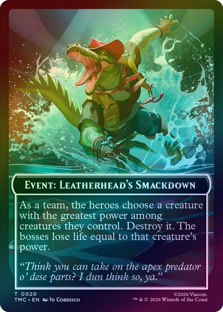 Event: Leatherhead's Smackdown Token (Foil) (TTMC)