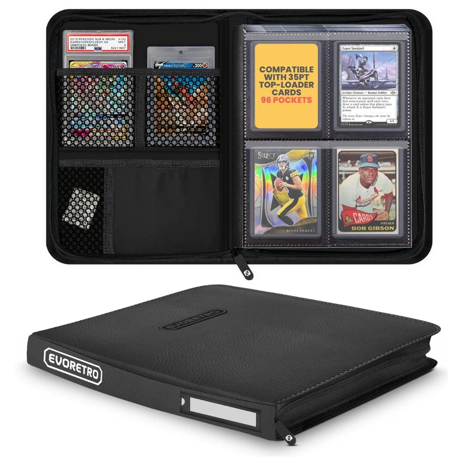 Evoretro - Shield + Compact 96 Topload Cards Binder - Black - Image 2