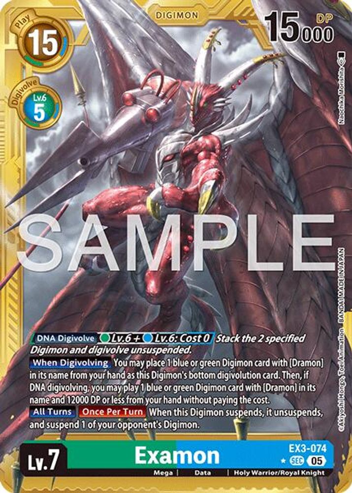 Examon (Gold Border) - EX3-074 - Secret Rare