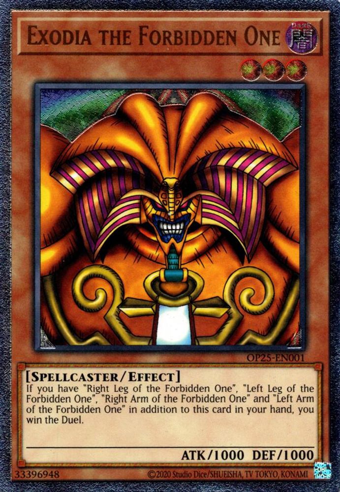 Exodia the Forbidden One (UTR) - OP25-EN001 - Ultimate Rare - Unlimited
