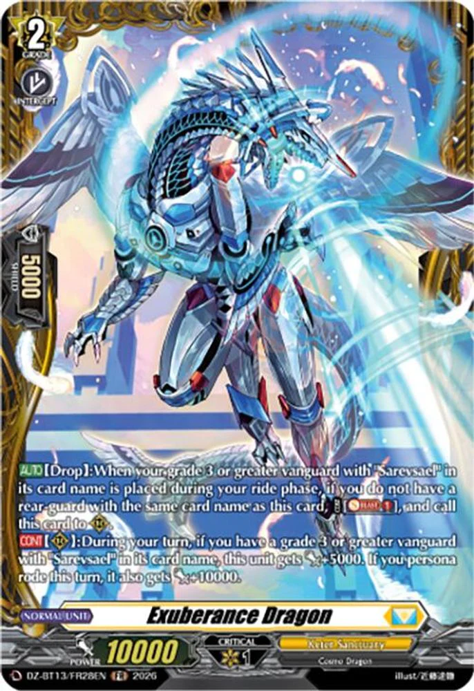Exuberance Dragon (FR) - DZ-BT13/FR28EN - Frame Rare