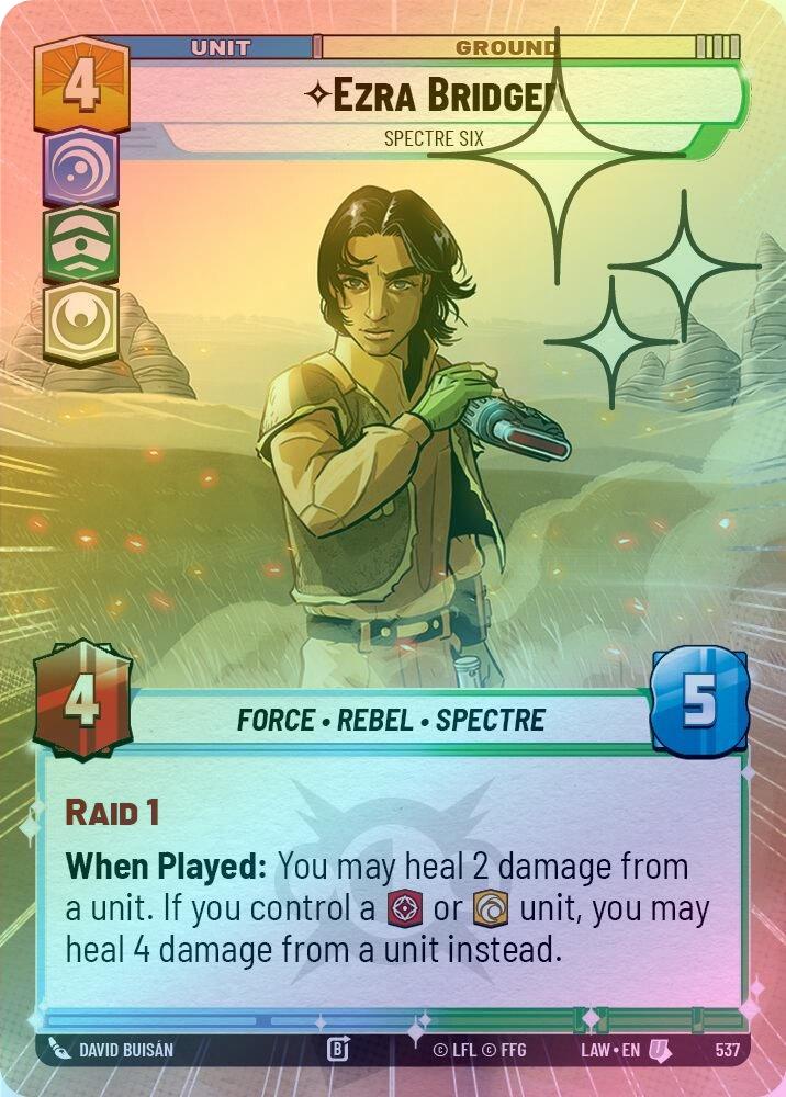 Ezra Bridger - Spectre Six (Hyperspace Foil) - 537 - Uncommon (Foil)