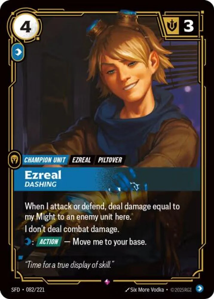 Ezreal - Dashing - 082/221 - Rare