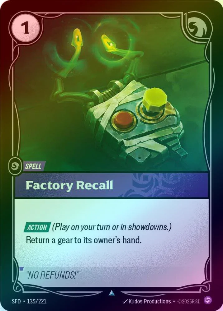 Factory Recall - 135/221 - Uncommon (Foil)