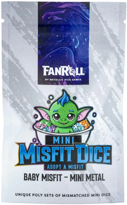 FanRoll - Mystery Misfit Mini Metal Polyhedral Dice Blind Pack