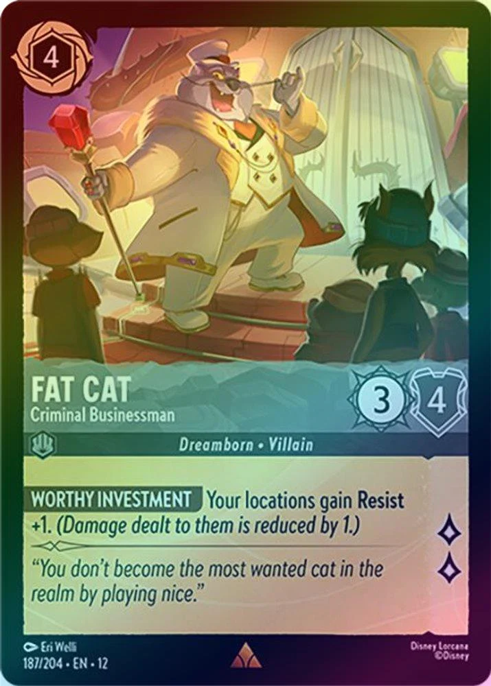 Fat Cat (Criminal Businessman) - 187/204 - Rare (Foil)