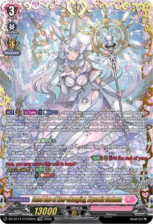 Fated One of Ever-changing, Krysrain Cadenza (FFR) - DZ-BT11/FFR16EN - Double Frame Rare