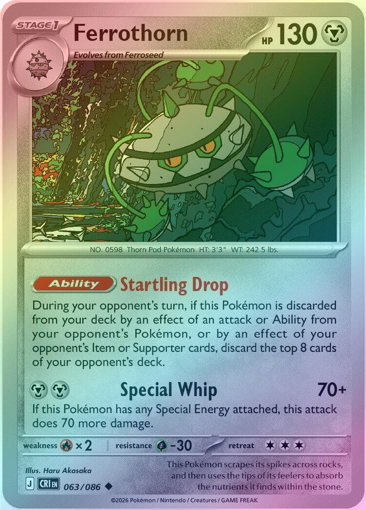 Ferrothorn - 063/086 - Uncommon - Reverse Holo