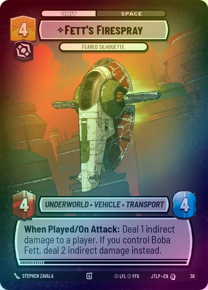 Fett's Firespray - Feared Silhouette - 38 - Special (Foil)
