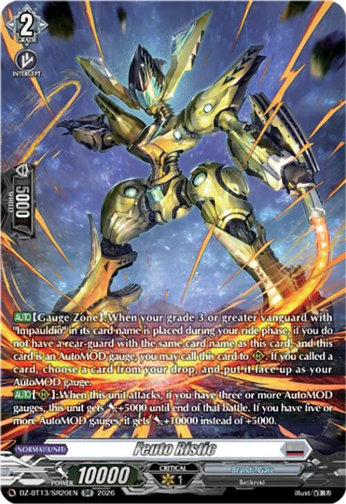 Feuto Ristic (SR) - DZ-BT13/SR20EN - Silver Rare