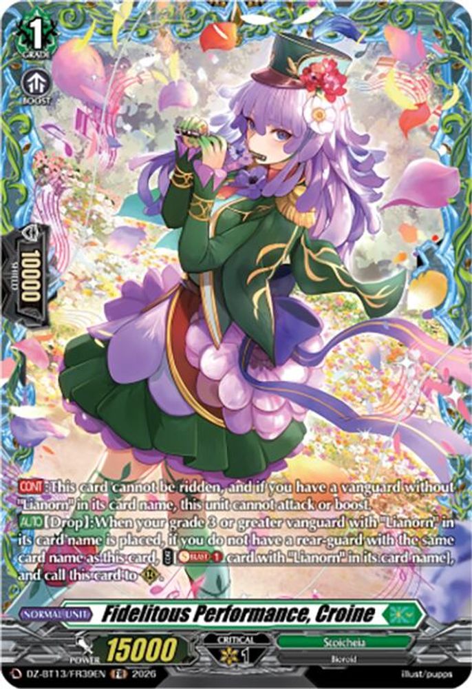 Fidelitous Performance, Croine (FR) - DZ-BT13/FR39EN - Frame Rare