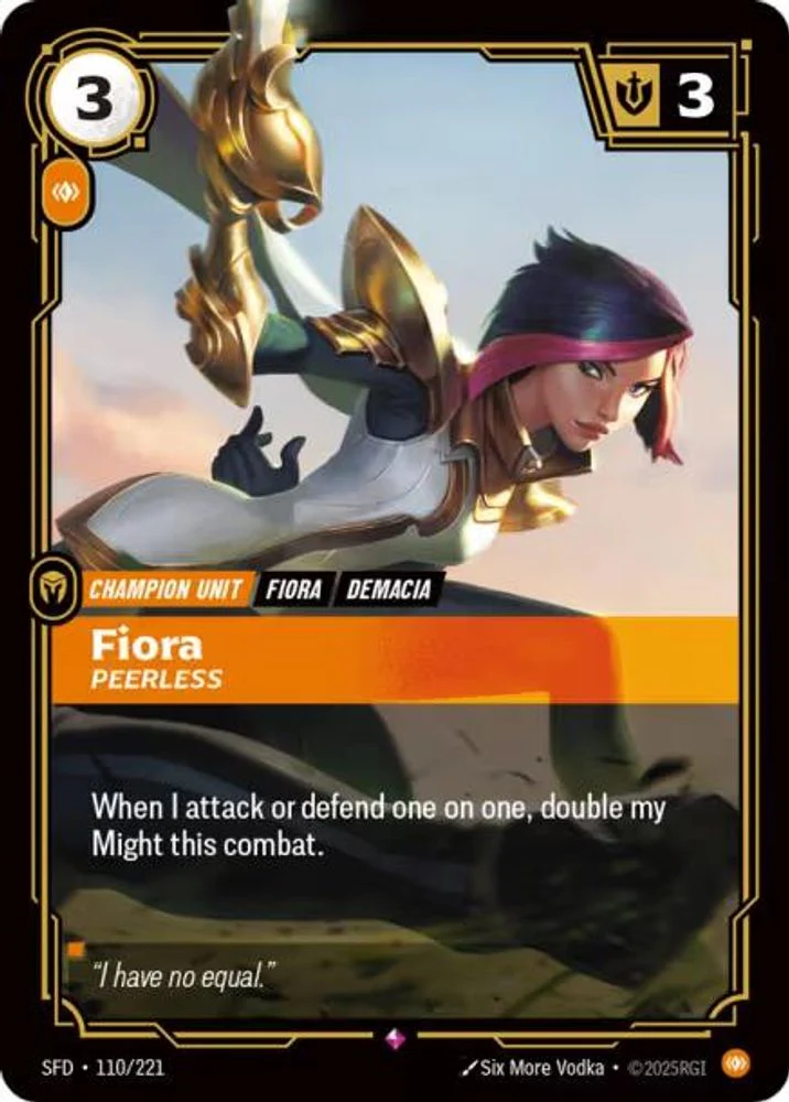 Fiora - Peerless - 110/221 - Rare