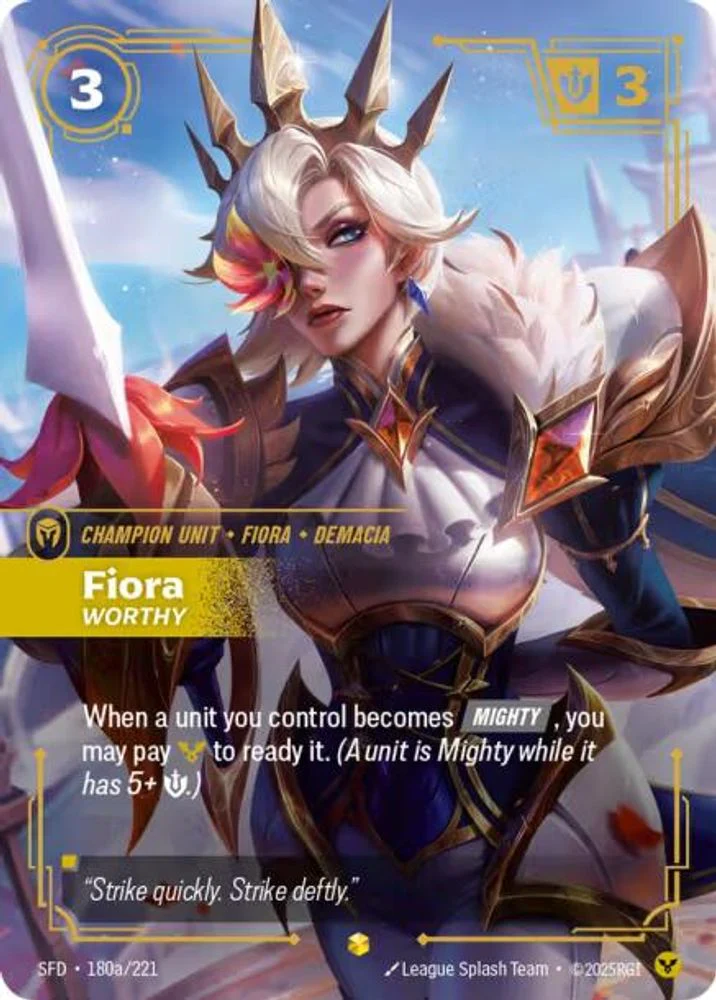 Fiora - Worthy (Alternate Art) - 180a/221 - Showcase