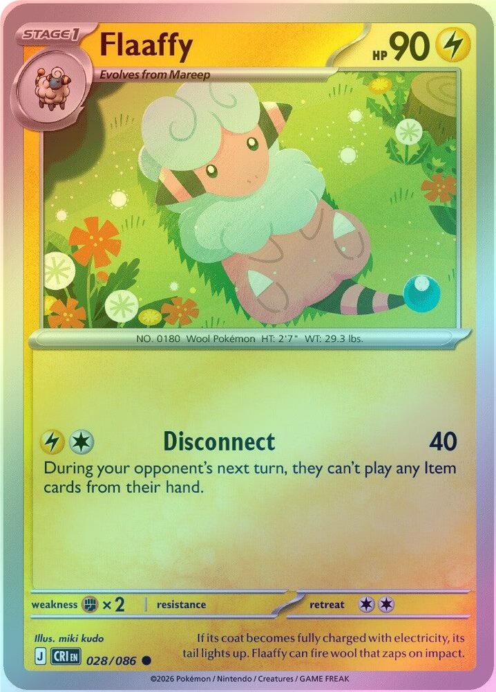 Flaaffy - 028/086 - Common - Reverse Holo