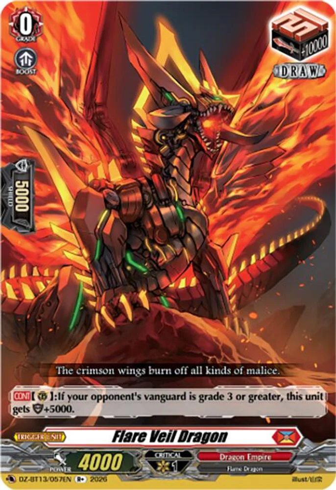 Flare Veil Dragon - DZ-BT13/057EN - R+