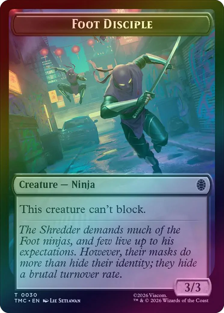 Foot Disciple Token (Foil) (TTMC)