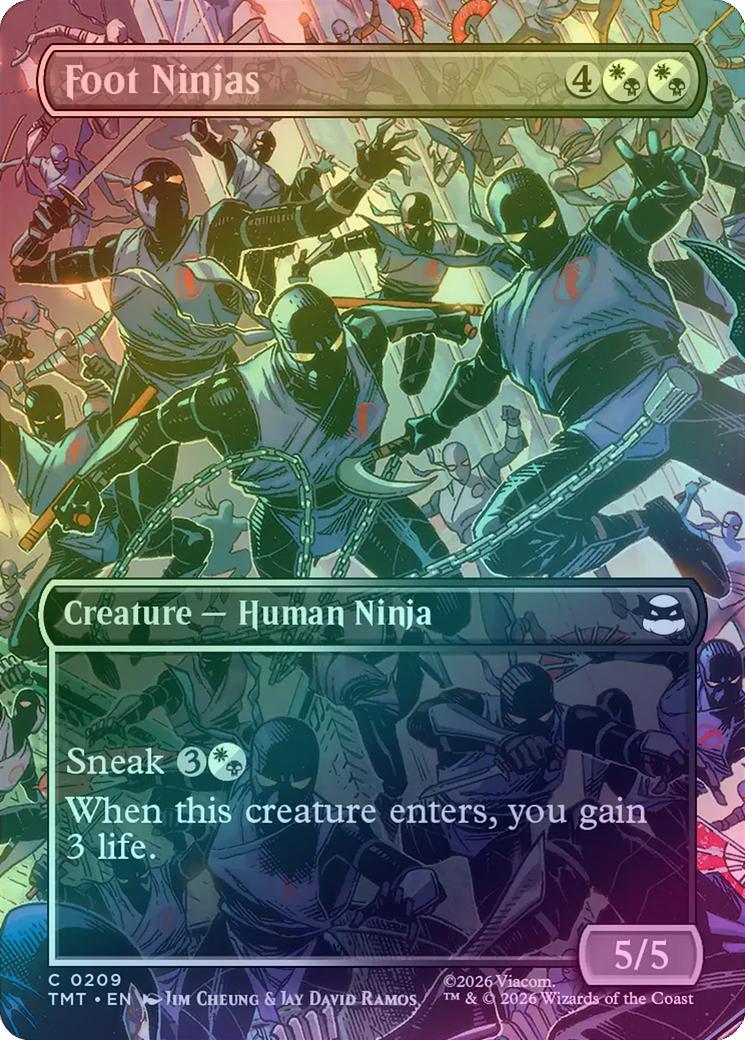 Foot Ninjas - Borderless Scene (Foil) (TMT)