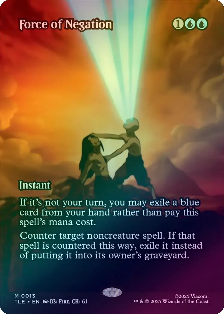Force of Negation - Borderless Source Material (Foil) (TLE)