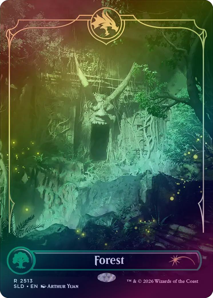 Forest (2513) - D&D: Lands of the Forgotten Realms (Foil) (SLD)