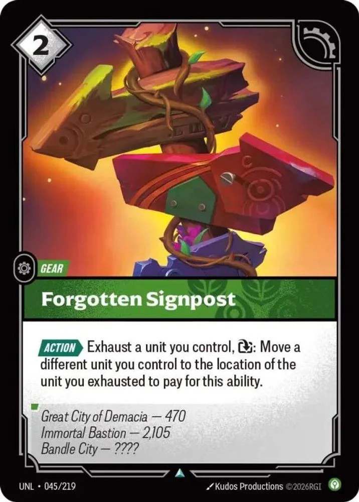 Forgotten Signpost - 045/219 - Uncommon