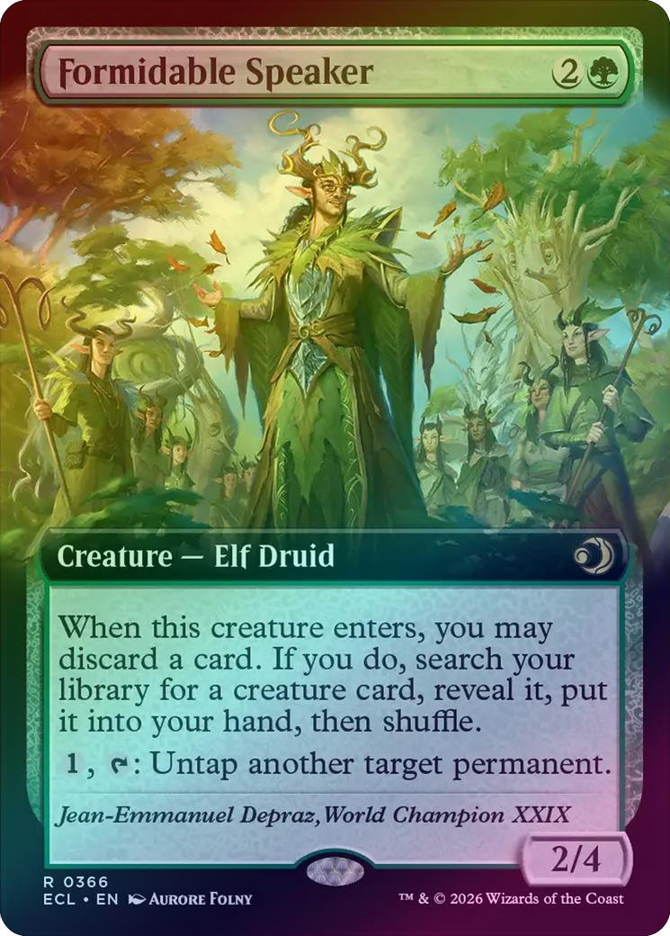 Formidable Speaker - Extended Art (Foil) (ECL)