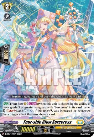 Four-side Glow Sorceress - D-PR/127EN - Promo