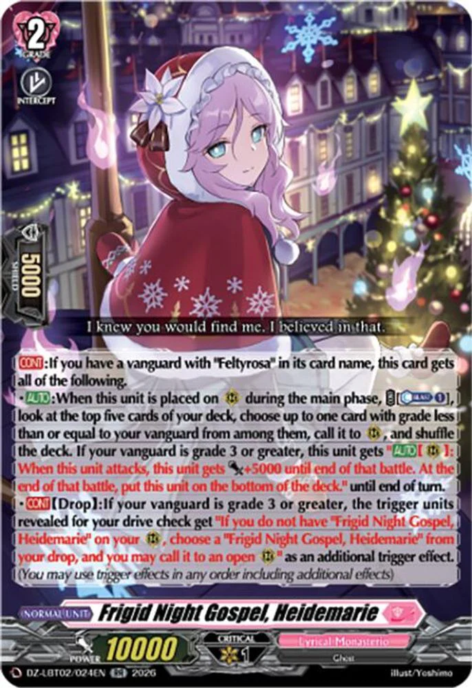 Frigid Night Gospel, Heidemarie - DZ-LBT02/024EN - Double Rare