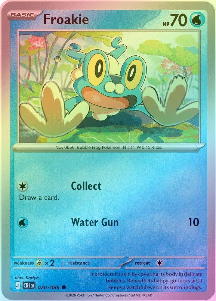 Froakie - 020/086 - Common - Reverse Holo