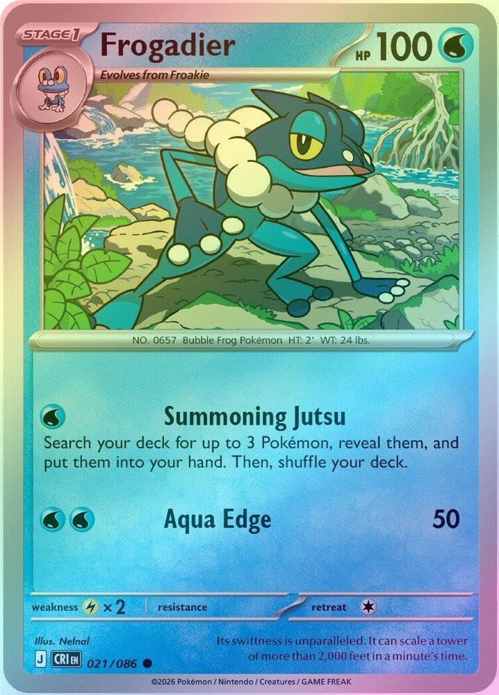 Frogadier - 021/086 - Common - Reverse Holo
