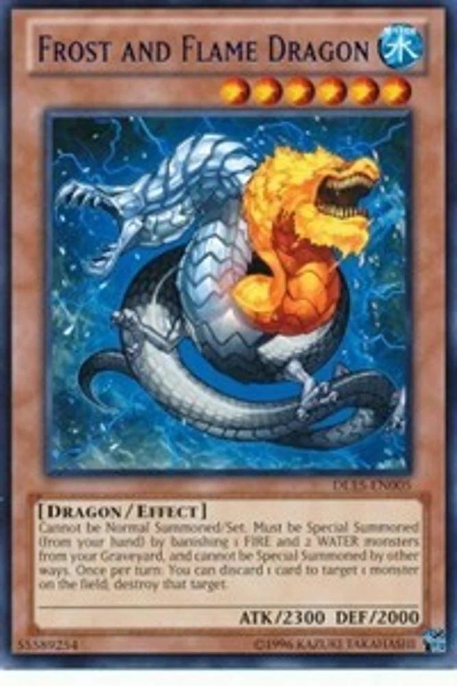 Frost and Flame Dragon (Green) - DL15-EN005 - Rare