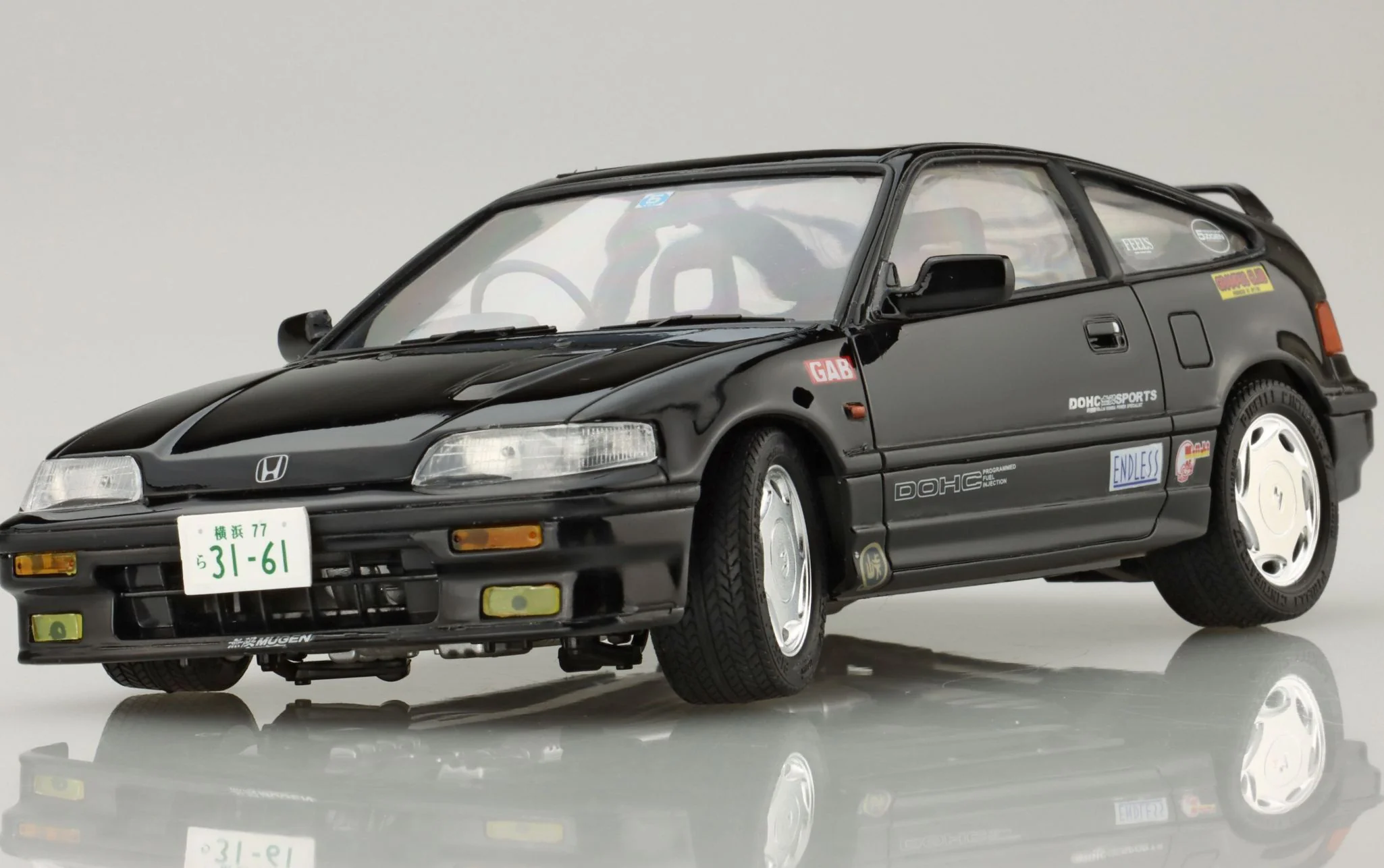 Fujimi - Honda Cyber CR-X SI (w/Carbon Bonnet Decal) 1/24 - Image 2