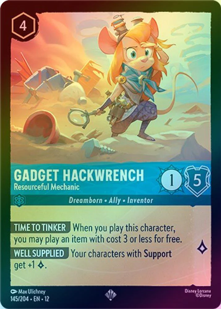 Gadget Hackwrench (Resourceful Mechanic) - 145/204 - Super Rare (Foil)