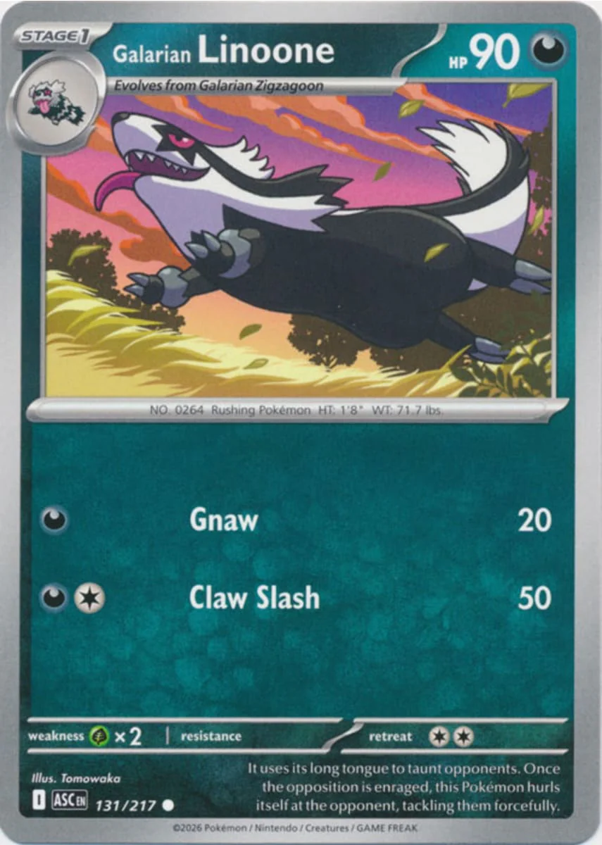 Galarian Linoone - 131/217 - Common
