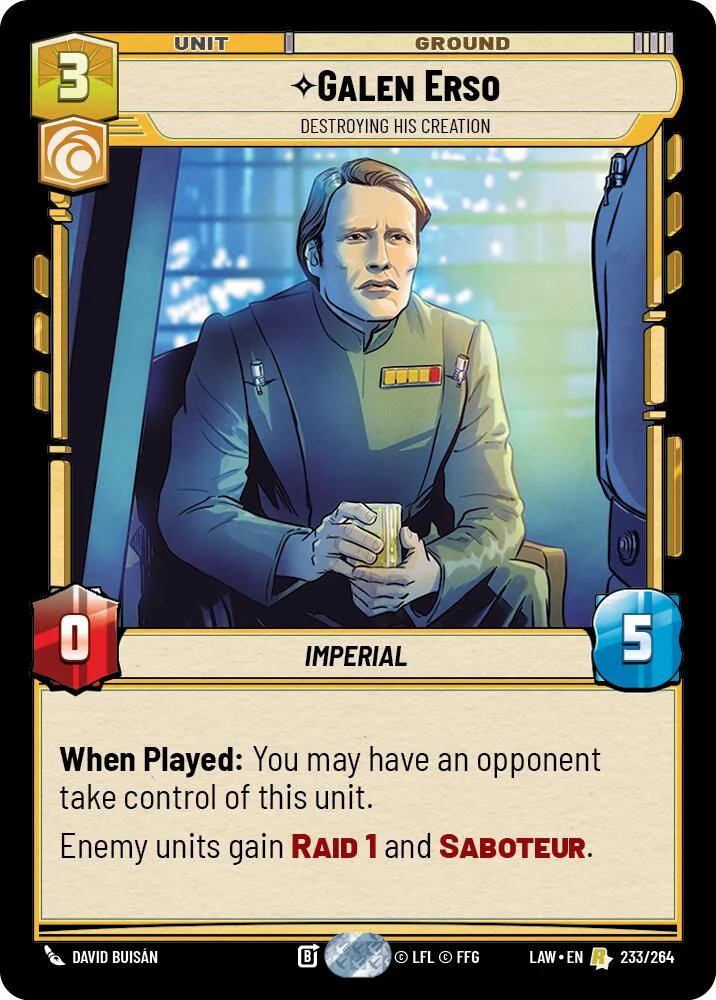 Galen Erso - Destroying His Creation - 233/264 - Rare