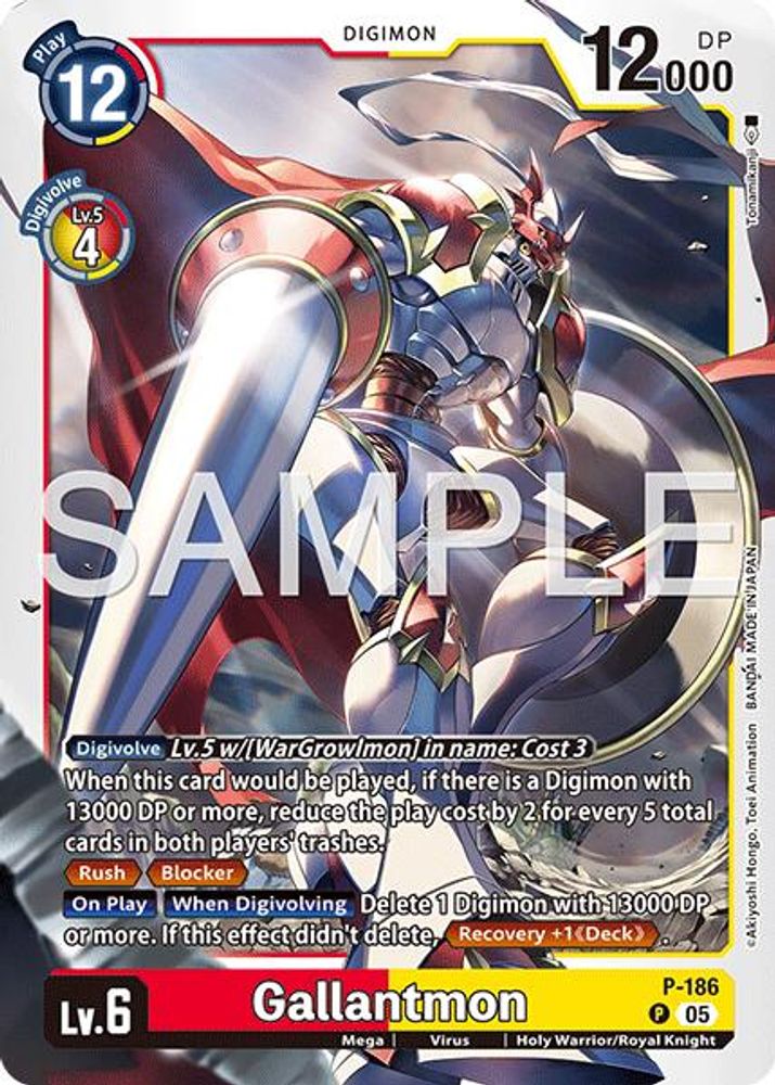 Gallantmon - P-186 (Bordered Reprint) - P-186 - Promo