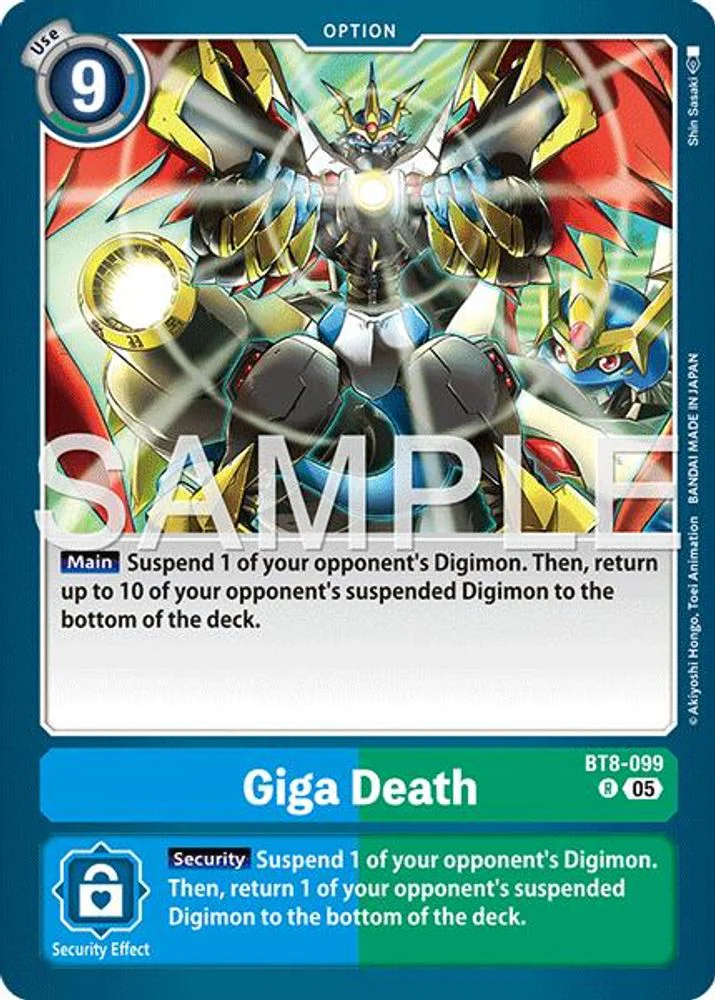Giga Death (Block 5 Reprint) - BT8-099 - Rare