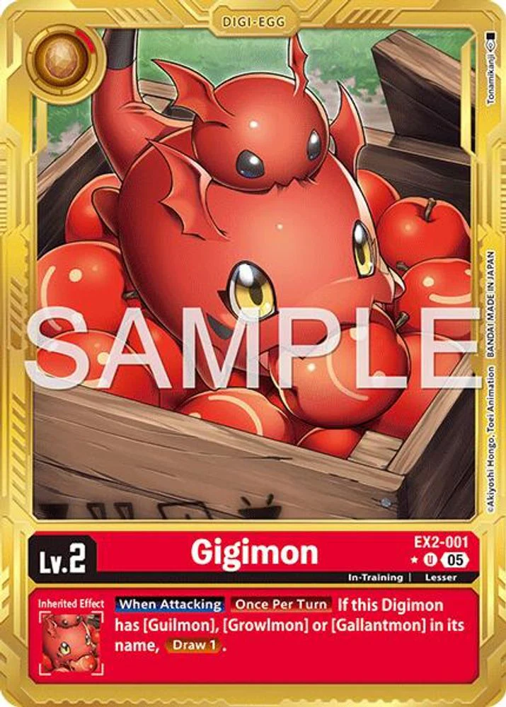 Gigimon (Gold Border) - EX2-001 - Uncommon