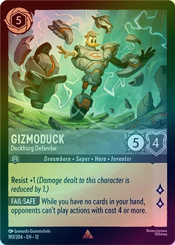 Gizmoduck (Duckburg Defender) - 193/204 - Rare (Foil)