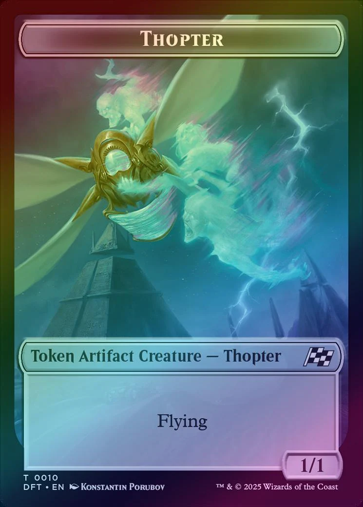 Goblin // Thopter (010) Token (Foil) (TDFT) - Image 2