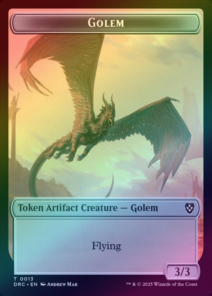 Golem (013) // Construct Token (Foil) (TDRC)