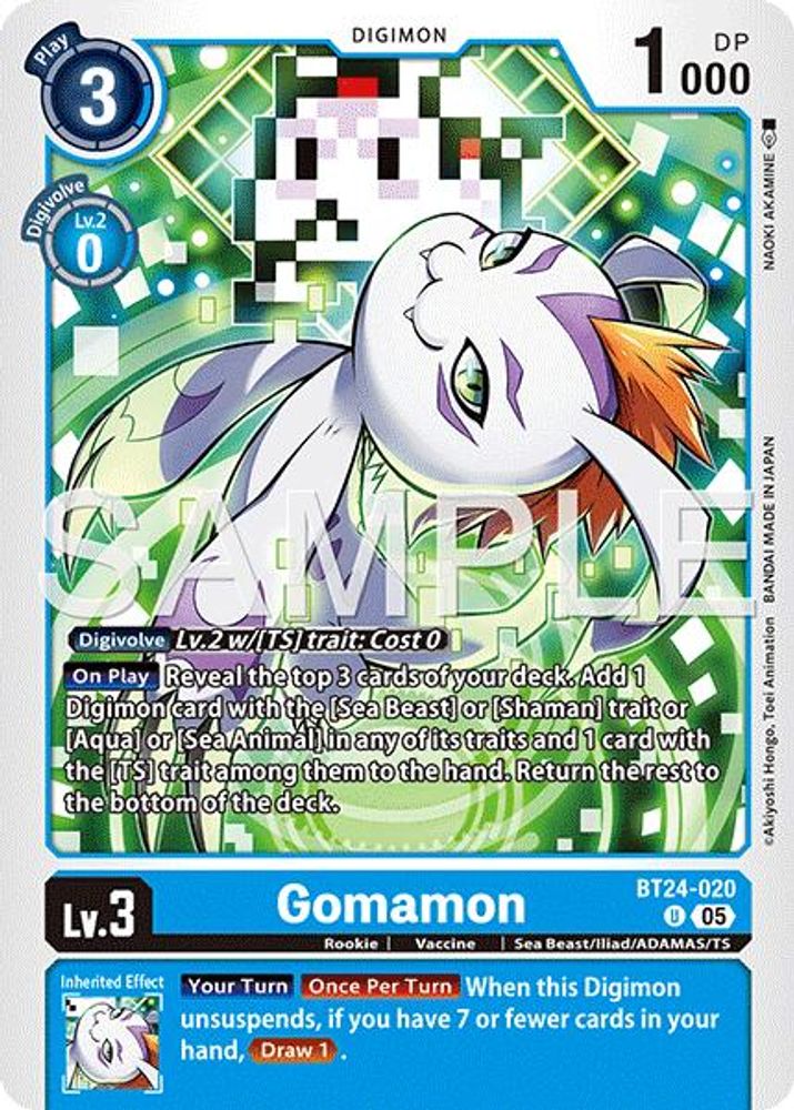 Gomamon - BT24-020 - Uncommon